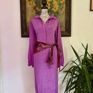 Vintage Purple Collared Dress
